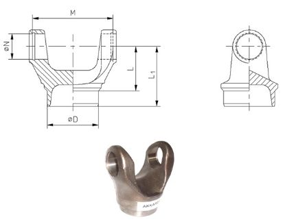 TÜP ÇATAL MAFSAL 3.114.26.001.00 TRANSİT (82-92) 2.4 2.5 resmi
