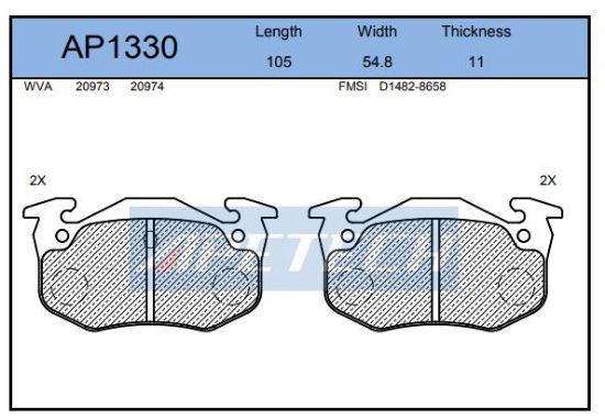 DİSK BALATA ARKA AP1330 R9 R11 R19 CLIO-II MEGANE-I P106 P206 P306 resmi