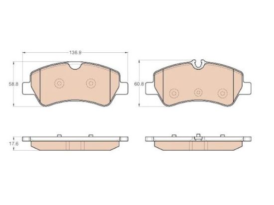 DİSK BALATA ARKA A03.2662 TOURNEO TRANSİT CUSTOM 2.2 TDCI (12-) *FİŞLİ resmi