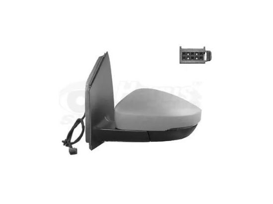 AYNA SOL M0066032 POLO (09-17) ELEKTRİKLİ ISITMALI PRİMERLİ SİNYALLİ ASFERİK resmi