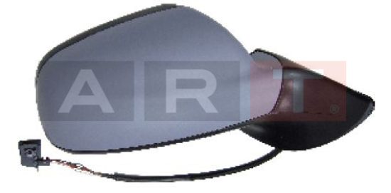 AYNA SAĞ M012.2147 P407 (04-) ELEKTRİKLİ KATLANIR ASTARLI SENSÖRLÜ SİYAHSOKT resmi