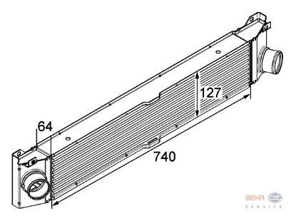 TURBO RADYATÖRÜ CI158000P 8ML376746021 DUCATO-III 2.3 JTD (06-) 1340763080 resmi