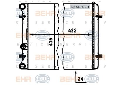 RADYATÖR CR367000S 8MK376713774 GOLF-IV BORA 1.4 16V resmi