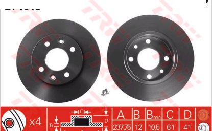 DİSK FREN AYNASI ÖN 521939 561235B R9 R11 resmi