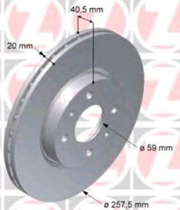 DİSK FREN AYNASI ÖN 561861B 521922 DOBLO 1.3 JTD ALBEA HAVALI TEMPRA 2.0 resmi
