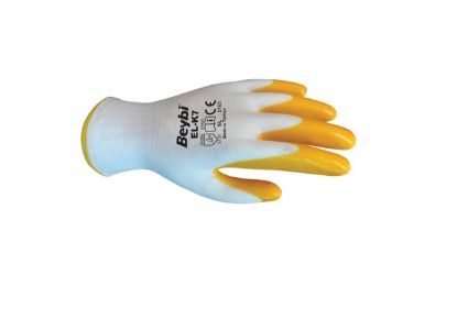 İŞ ELDİVENİ SARI BEYAZ PN5 NO:9 PAKET:12 ÇİFT resmi