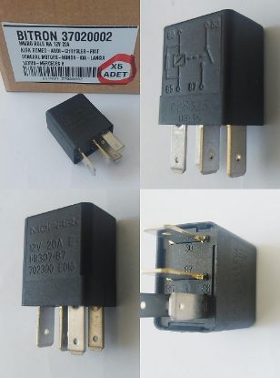 MİKRO RÖLE NA 12V 20A ALFA ROMEO AUDI CHRYSLER FIAT GM HONDA KIA LANCIA LEXUS MB resmi