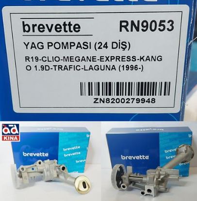 YAĞ POMPASI RN9053 R19 CLIO MEGANE EXPRESS KANGO 1.9D TRAFIC LAGUNA 24DİŞ 24DİŞ resmi