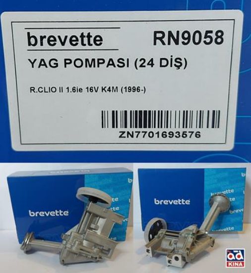 YAĞ POMPASI RN9058 CLIO-II 1.6İE 16V K4M 24DİŞ 24DİŞ resmi