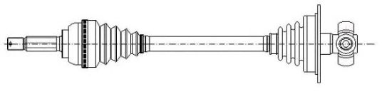 AKS KOMPLE ÖN SOL CRX5199 MEGANE ABSSİZ resmi
