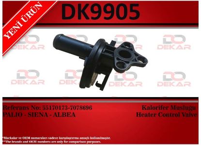 KALORİFER MUSLUĞU DK9905 PALİO SİENA ALBEA (55170173) resmi