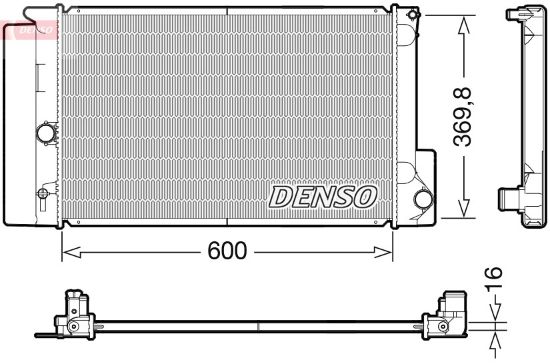 RADYATÖR DRM50126 TOYOTA COROLLA AURIS (07>) 1.4 VVTI resmi