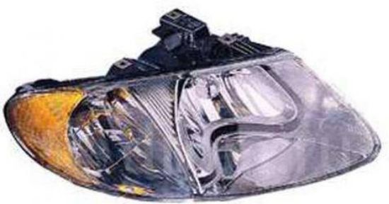 FAR SAĞ 334 1103RUS CARAVAN 01 04 CHRYSLER VOYAGER 01 04 USA TEK BÖLMELİ ŞEFFAF resmi