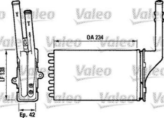 KALORİFER RADYATÖRÜ H155 P106 SAXO AX resmi