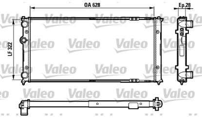 RADYATÖR R035 POLO CLASSIC (95-01) CORDOBA İBİZA (93-99) 6K0121253A resmi