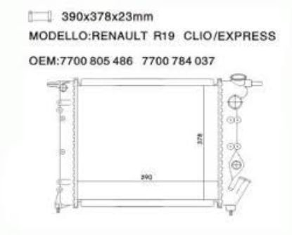 RADYATÖR R276 R19 1.4 KARBÜRATÖR 7700784037 7700805486 resmi
