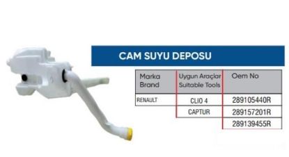CAM YIKAMA SU DEPOSU 289105440R CLIO IV CAPTUR resmi