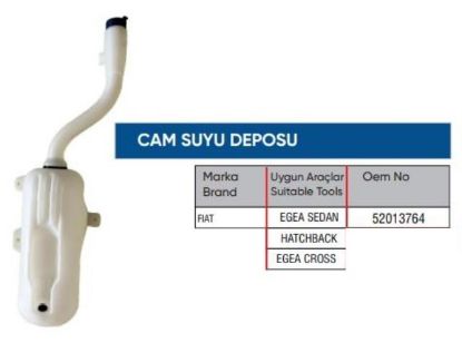 CAM YIKAMA SU DEPOSU 52013764 EGEA (GENİŞ TİP) resmi