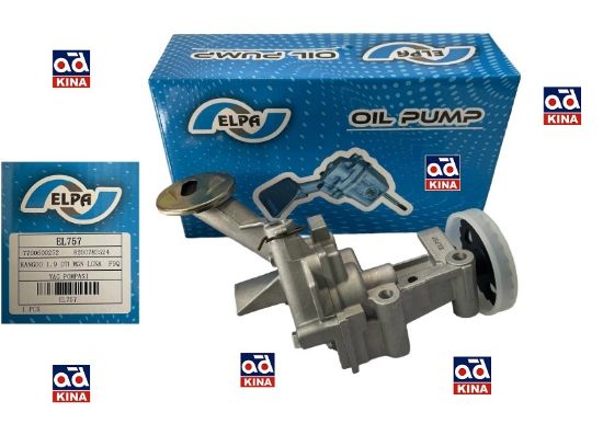 YAĞ POMPASI EL757 KANGOO 1.9 DTİ MEGANE LAGUNA F9Q resmi