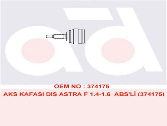 AKS KAFASI DIŞ 302069 ASTRA-F 1.4 1.6 ABSLİ resmi
