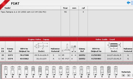 SİBOP TAKIMI 1373 1374 IN 4 EX 4 TEMPRA 1.6 SLX STD resmi