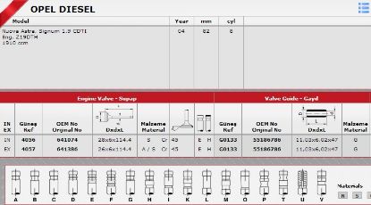SİBOP TAKIMI 4056 4057 IN 8 EX 8 VIVARO ASTRA ZAFIRA VECTRA 1.9 CDTI resmi