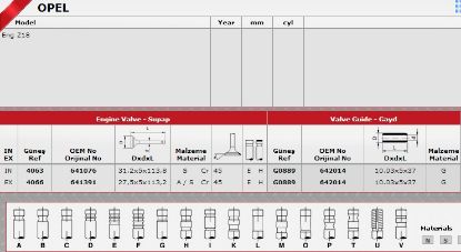 SİBOP TAKIMI 4063 4066 IN 8 EX 8 INSIGNIA 1.6 16V (180 PS) resmi