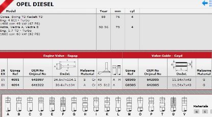 SİBOP TAKIMI 4091 4094 IN 4 EX 4 ASTRA 1.7 8V TURBO DIZEL resmi