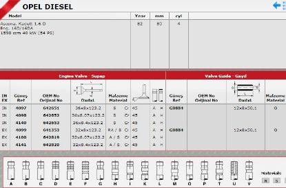 SİBOP TAKIMI 4097 4099 IN 4 EX 4 ASCONA-D 1.6 STD KADET resmi