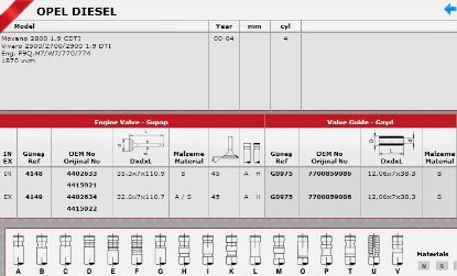 SİBOP TAKIMI 4148 4149 IN 4 EX 4 MOVANO VIVARO 1.9 TDI F9Q M7 resmi