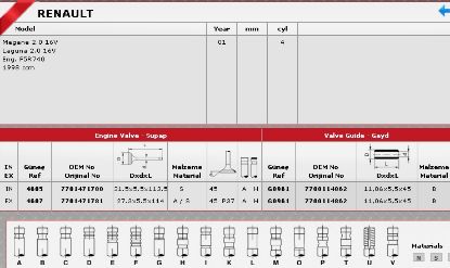 SİBOP TAKIMI 4605 4607 IN 8 EX 8 MEGANE 2.0 16V (F5R) resmi