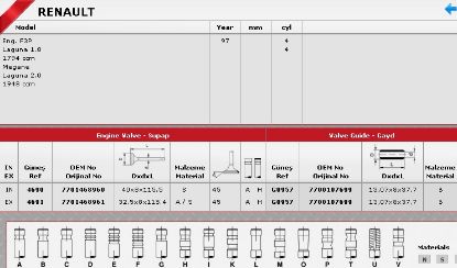 SİBOP TAKIMI 4690 4691 IN 4 EX 4 MEGANE 1.8 2.0 8V F3P F3R 1997 resmi