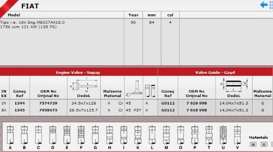 SİBOP GAYDI G0112 1 TEMPRA 2.0İ 16V resmi