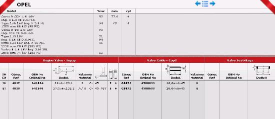 SİBOP GAYDI G0872 IN 8 EX 8 ASTRA 1.4 1.6 16V resmi