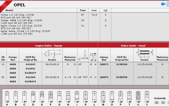 SİBOP GAYDI G0875 IN 8 EX 8 CORSA 1.2-16V resmi