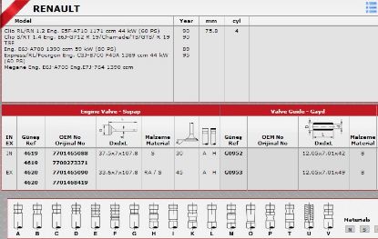 SİBOP GAYDI G0952 G0953 R19 1.4 ENJEKTÖRLU BENZİNLİ-8V resmi
