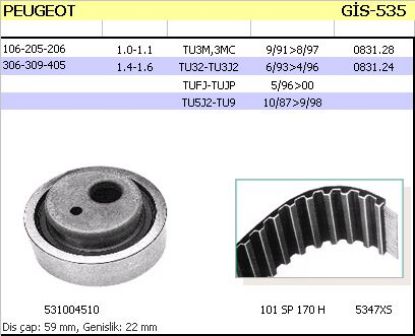 TRİGER SETİ 530025210 P106 P306 SAXO XSARA 1.4 1.6İ TU3FM TU5JP resmi