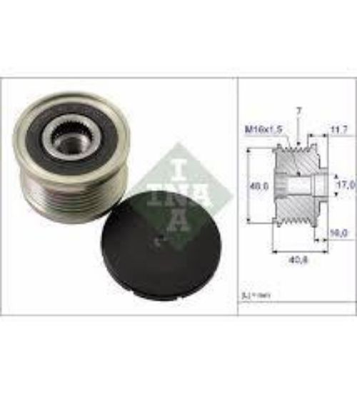 ALTERNATÖR KASNAĞI 7KANAL LAGUNA 2-3 2.0DCİ MEGANE 2-3 TRAFIC 1.9DCI 535008010 resmi