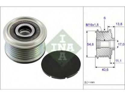 ALTERNATÖR KASNAĞI 535010210 CLIO-III QASHQAI JUKE 1.5DCI MICRA MODUS RULMANLI resmi