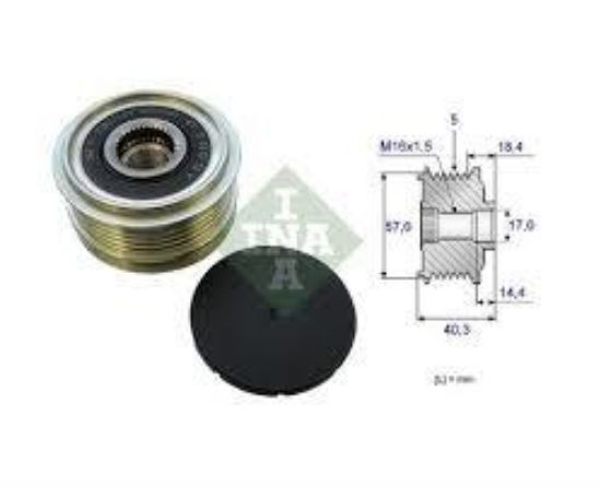 ALTERNATÖR KASNAĞI 535018710 ACCENT ERA 1.5 CRDI (08-) GETZ İ20 İ30 1.4 1.6 1.5 resmi