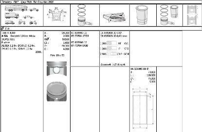 GÖMLEK 40210800 STD 70,8 ALBEA BRAVO BRAVA PALIO DOBLO 1.2-8V-16V resmi
