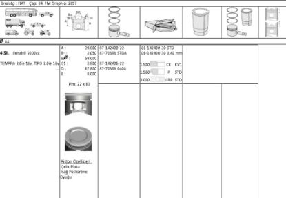 SEGMAN 0.40 84MM TEMPRA 2.0 İE 16V resmi