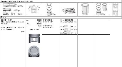 MOTOR SEGMANI 61442075 050 ASTRA CORSA Z1.4XE 1,2*1,5*2 77,6MM resmi