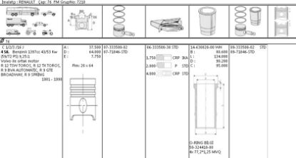 MOTOR SEGMANI 63335003 STD 76,0 R12 R9 1400 resmi