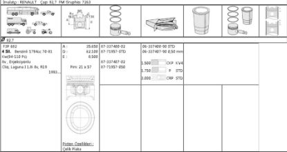 MOTOR SEGMANI 63374009 STD LAGUNA-I 1.8İ-8V F3P resmi