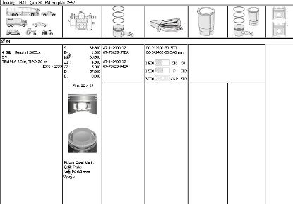 PİSTON SEGMAN 8770695 040 8714240612 TEMPRA 2.0 8V 84MM resmi