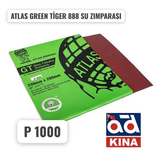 ATLAS GREEN TİGER 888 SU ZIMPARASI 230X280mm P1000 resmi