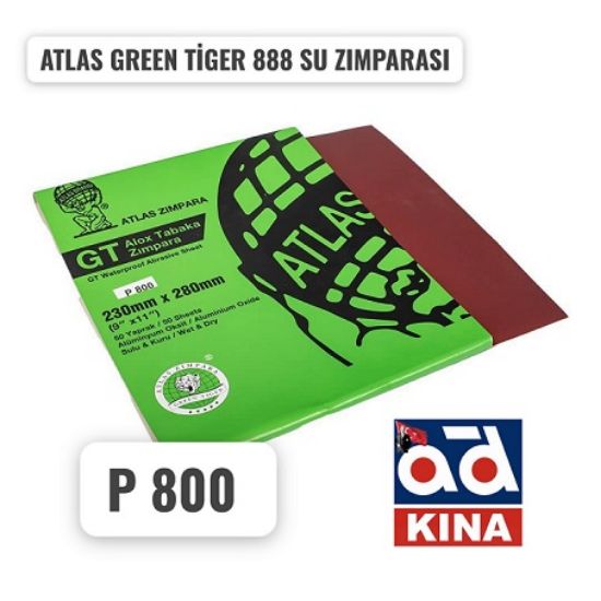 ATLAS GREEN TİGER 888 SU ZIMPARASI 230X280mm P800 resmi