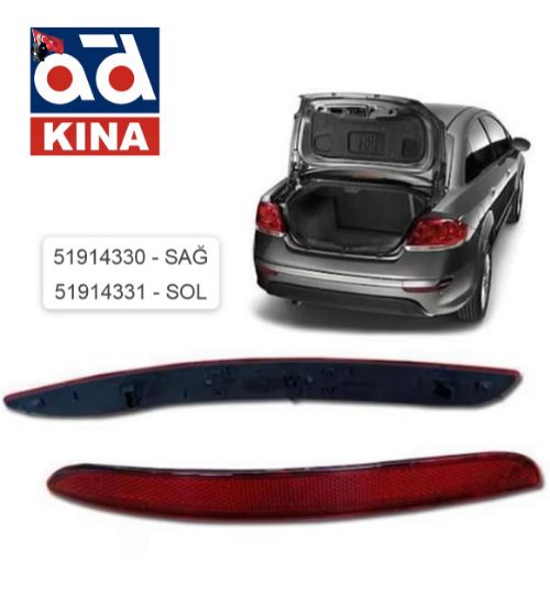 ARKA TAMPON REFLEKTÖRÜ SAĞ LINEA 2013-> 51914330 resmi