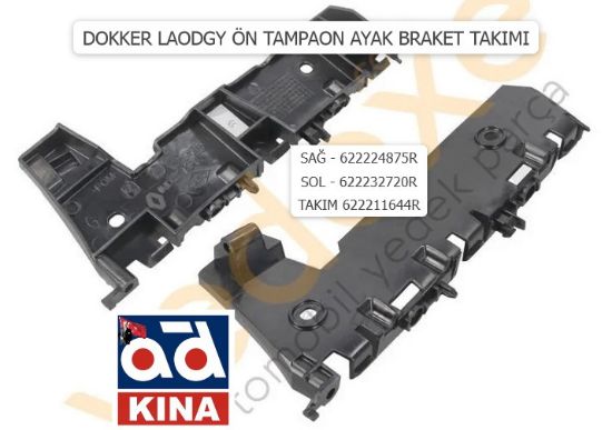 ÖN TAMON BRAKET TAKIMI (SAĞ+SOL) DOKKER LODGY 622224875R 622232720R resmi